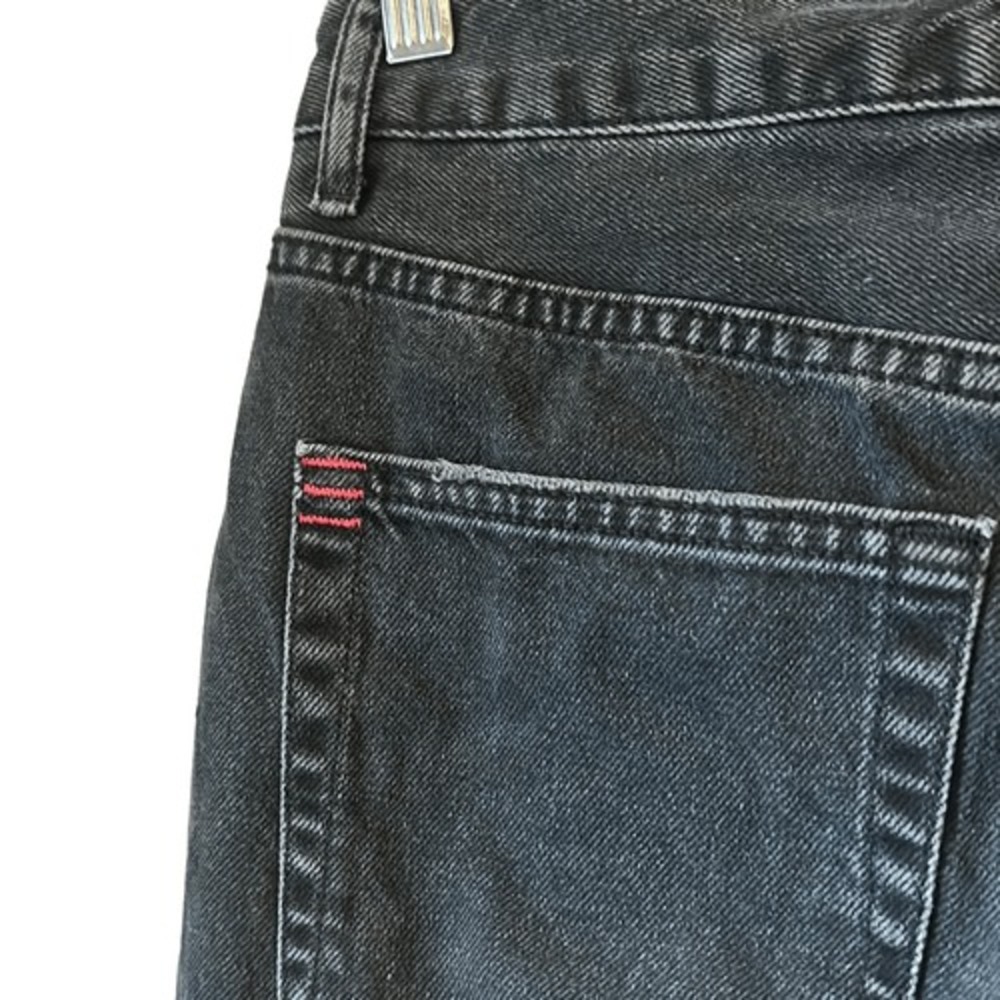 Black Wash High Waisted Tapered Leg Denim Jeans Classic Casual Everyday Style - Picture 4 of 6